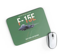 Thumbnail for F-15E Strike Eagle Deep Strike Any Weather design on green rectangle mouse pad