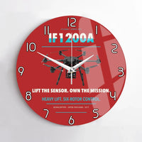 Thumbnail for Inspired Flight IF1200A design on red no frame wall clock