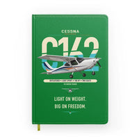 Thumbnail for Cessna 162 Skycatcher design on green notebook