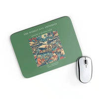 Thumbnail for VINTAGE G4404 - The Market Day Amphibian - Designed Mouse Pads design on green rectangle