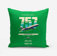 Thumbnail for Boeing 757-200 design on green pillow