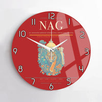 Thumbnail for Dr. Babasaheb Ambedkar International Airport (NAG) design on red no frame wall clock