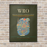 Thumbnail for Wrocaw Nicolaus Copernicus Airport WRO - Canvas Framed - Green Army