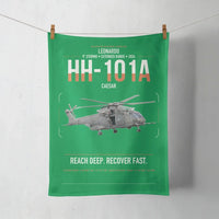 Thumbnail for Leonardo HH-101A Caesar design on green towel