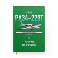 Thumbnail for Piper PA-34-220T Seneca V design on green notebook
