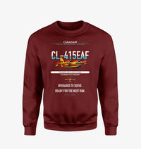 Thumbnail for Canadair CL-415EAF design on wine red sweatshirt