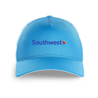 Thumbnail for Southwest Airlines logo printed on light blue cap