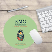 Thumbnail for Kunming Changshui International Airport (KMG) design on light green round mouse pad