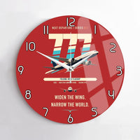 Thumbnail for Boeing 777-9 design on red no frame wall clock