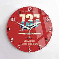 Thumbnail for Boeing 737-900ER design on red no frame wall clock