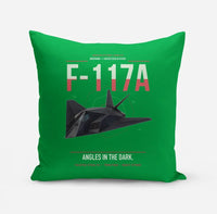 Thumbnail for F-117A Nighthawk design on green pillow