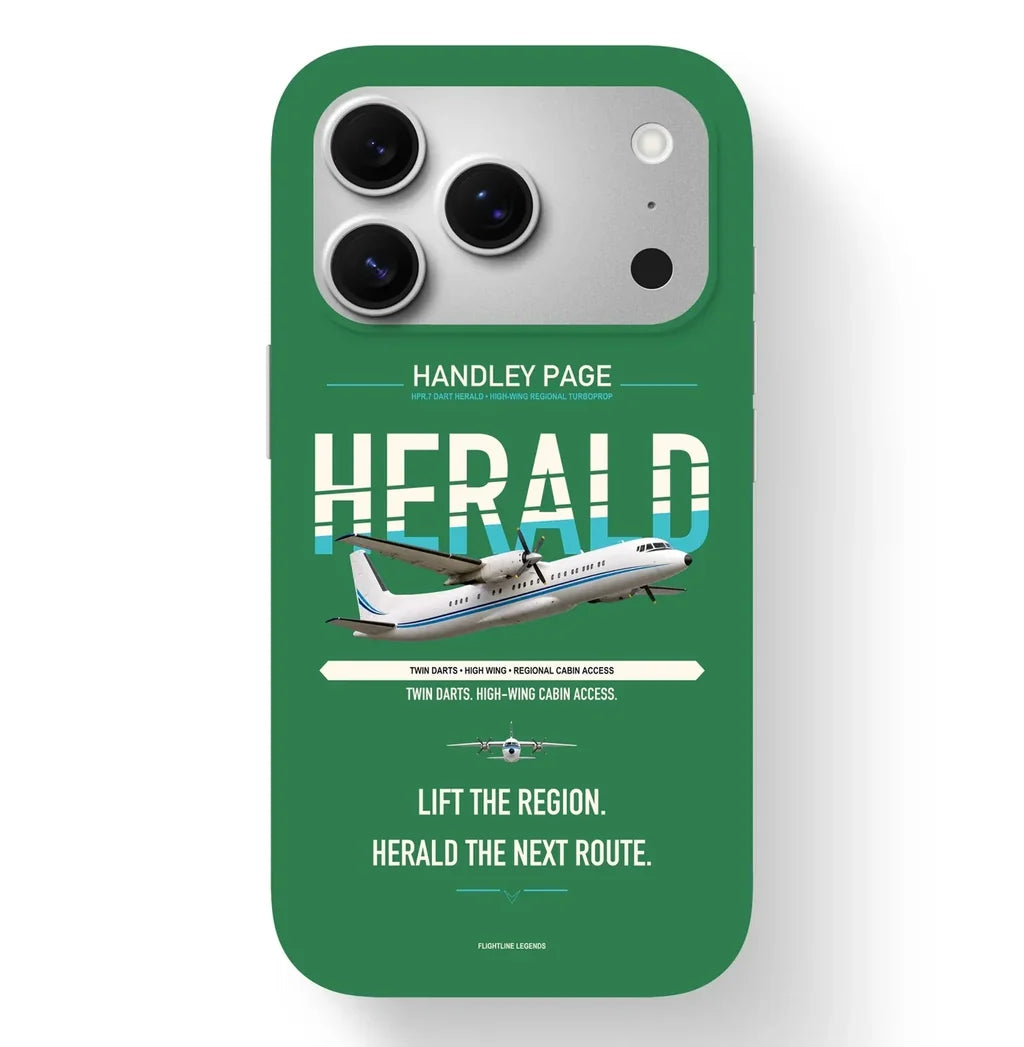 Handley Page HPR.7 Dart Herald Case design on green iphone case