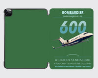 Thumbnail for Bombardier Challenger 600 design on green ipad tablet case