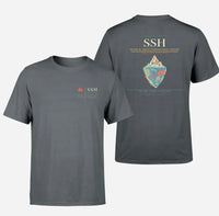 Thumbnail for Sharm El Sheikh International Airport (SSH) design printed on gray double-side t-shirt
