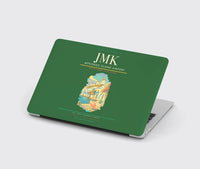 Thumbnail for Mykonos Island Airport (JMK) design on green MacBook case
