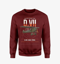 Thumbnail for Fokker D.VII design on wine red sweatshirt