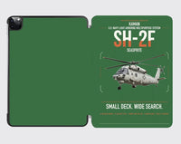 Thumbnail for Kaman SH-2F Seasprite design on green ipad tablet case