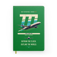 Thumbnail for Boeing 777-200LR design on green notebook