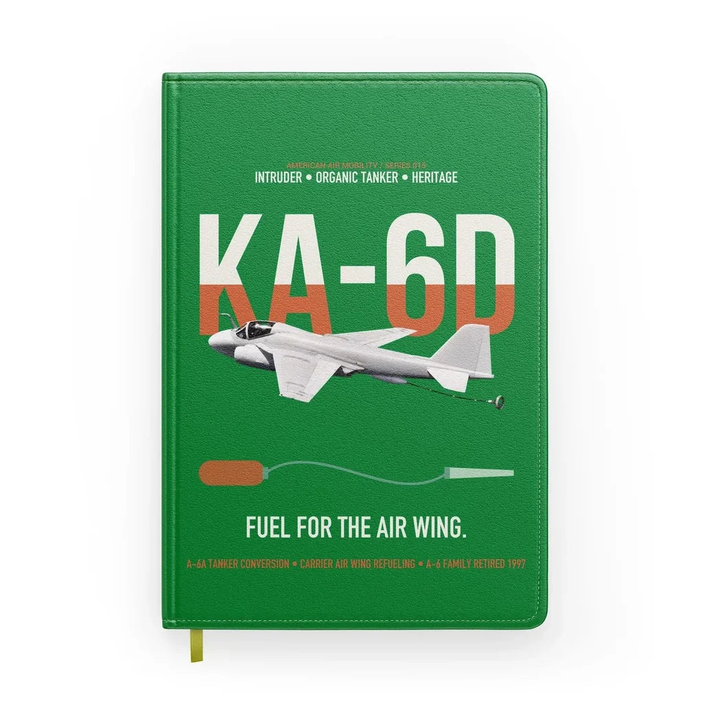 KA-6D Intruder design on green notebook