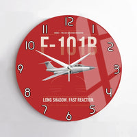 Thumbnail for F-101B Voodoo design on red no frame wall clock