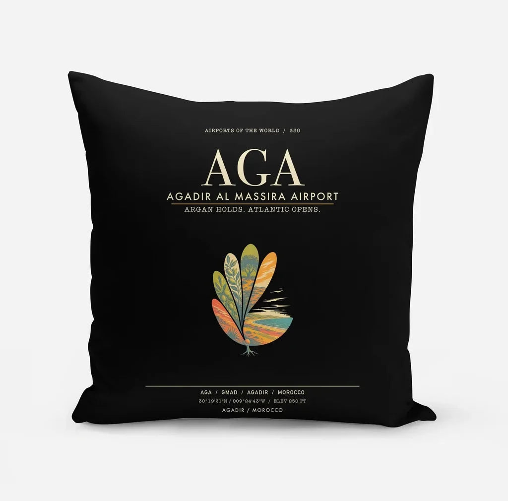 Agadir Al Massira Airport AGA - Black