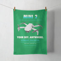 Thumbnail for DJI Mini 2 design on green towel