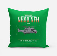 Thumbnail for NHIndustries NH90 NFH Caïman design on green pillow