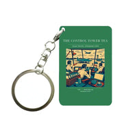 Thumbnail for VINTAGE G4375 - The Control Tower Tea - Designed Key Chain design on green