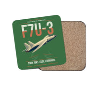 Thumbnail for F7U-3 Cutlass design on green 1 piece coaster