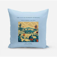 Thumbnail for VINTAGE G4459 - The Sound Barrier Morning - Designed Pillows design on lightblue