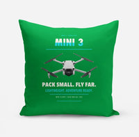 Thumbnail for DJI Mini 3 design on green pillow