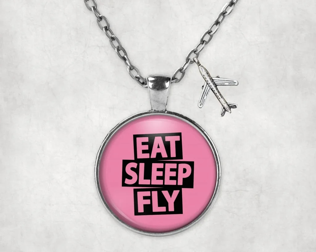 Eat Sleep Fly Necklace - view 8
