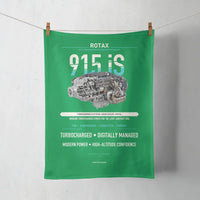 Thumbnail for 915 iS design on green towel