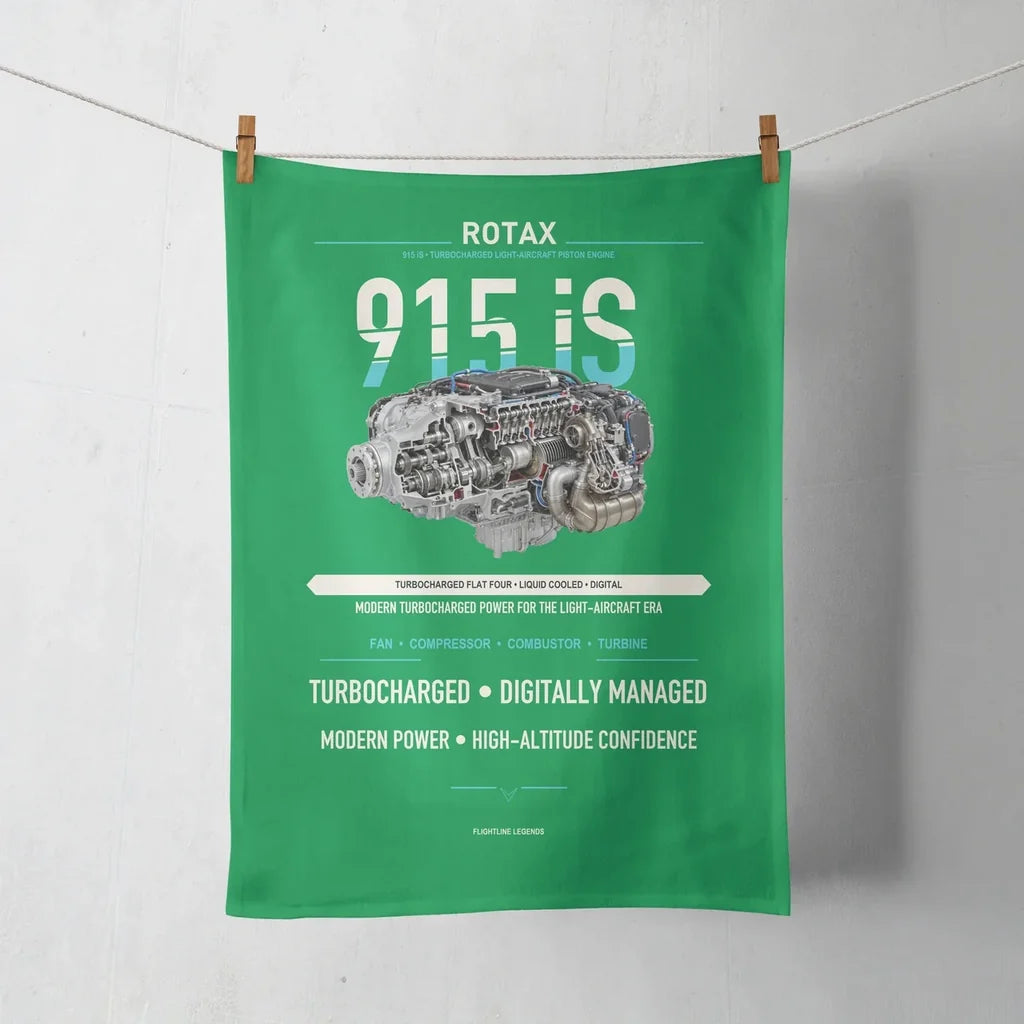 915 iS design on green towel