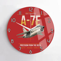 Thumbnail for A-7E Corsair II design on red no frame wall clock