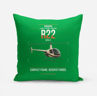 Thumbnail for Robinson R22 Beta II design on green pillow