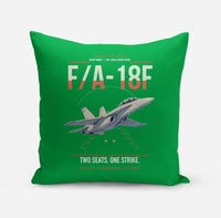 Thumbnail for F-A-18F Super Hornet design on green pillow