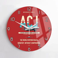 Thumbnail for Airbus ACJ330neo / exact ACJ330-800 design on red no frame wall clock