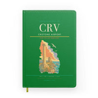 Thumbnail for Crotone Airport (CRV) design on green notebook
