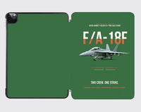 Thumbnail for F-A-18F Super Hornet Block III Two Crew One Strike design on green ipad tablet case