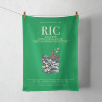 Thumbnail for Richmond International Airport (RIC) design on green towel