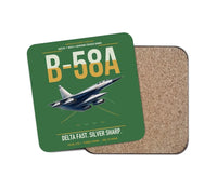 Thumbnail for B-58A Hustler design on green 1 piece coaster