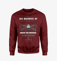 Thumbnail for DJI Matrice 4T design on wine red sweatshirt