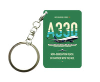 Thumbnail for Airbus A330-800neo Key Chain design on green key chain
