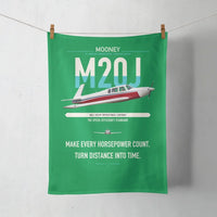 Thumbnail for Mooney M20J 201 design on green towel