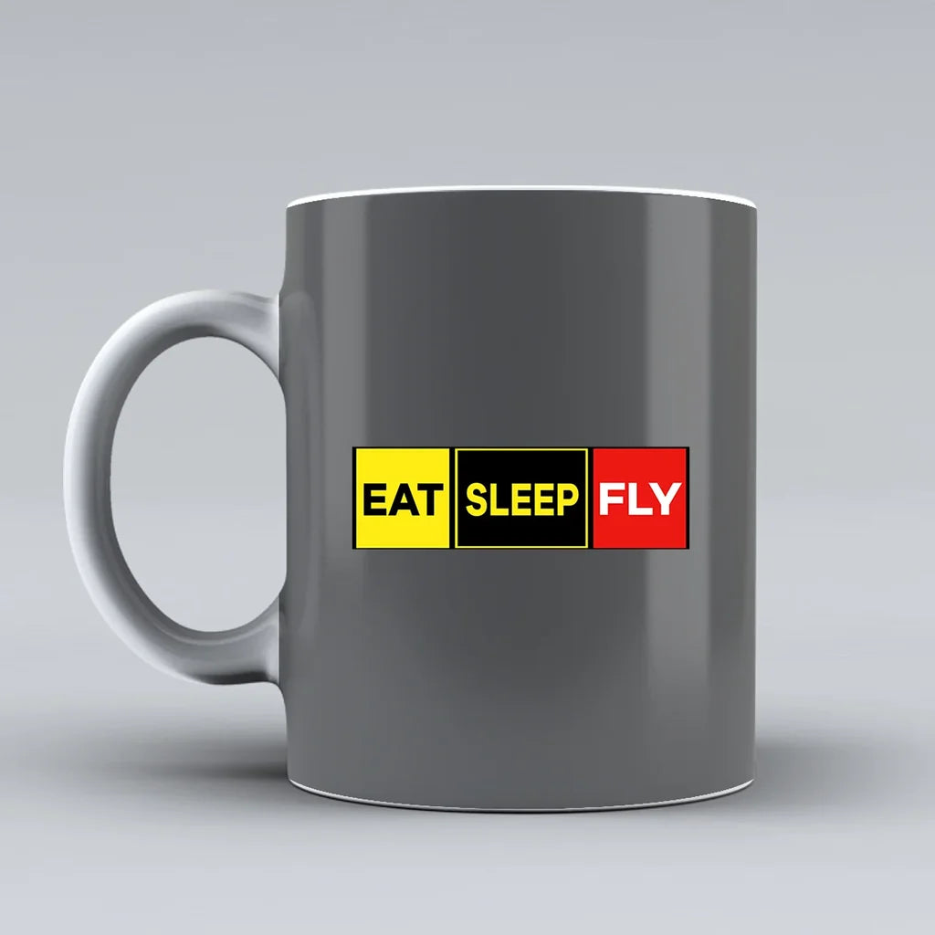 Customisable Eat Sleep Fly Mug - view 8