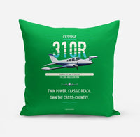 Thumbnail for Cessna 310R design on green pillow