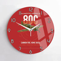 Thumbnail for IAR 80C design on red no frame wall clock