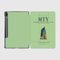 Thumbnail for Monterrey International Airport (MTY) design on light green samsung tablet tablet case