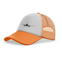 Thumbnail for Airbus A320 Silhouette trucker cap - orange
